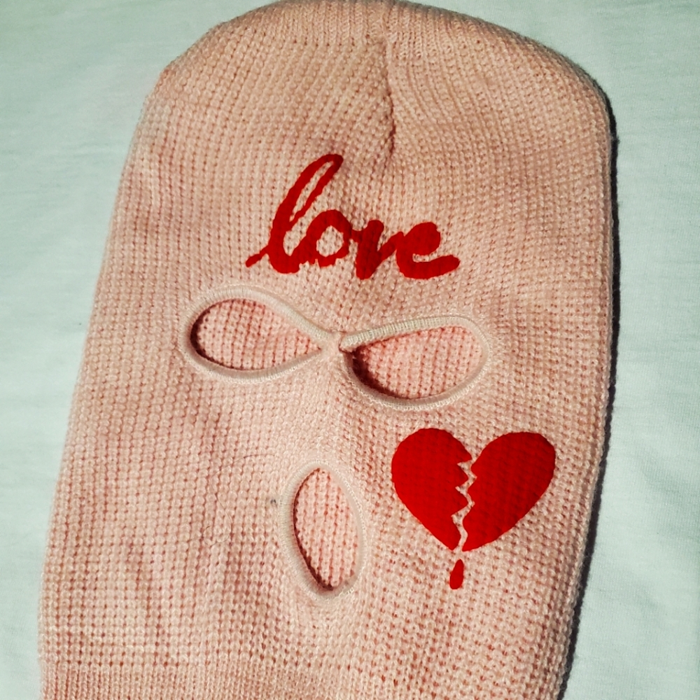 Heart Ski mask
